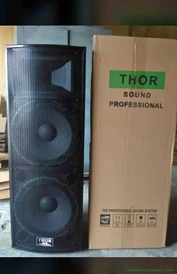 Speakers, keyboards,drums, violin, Trumpets,