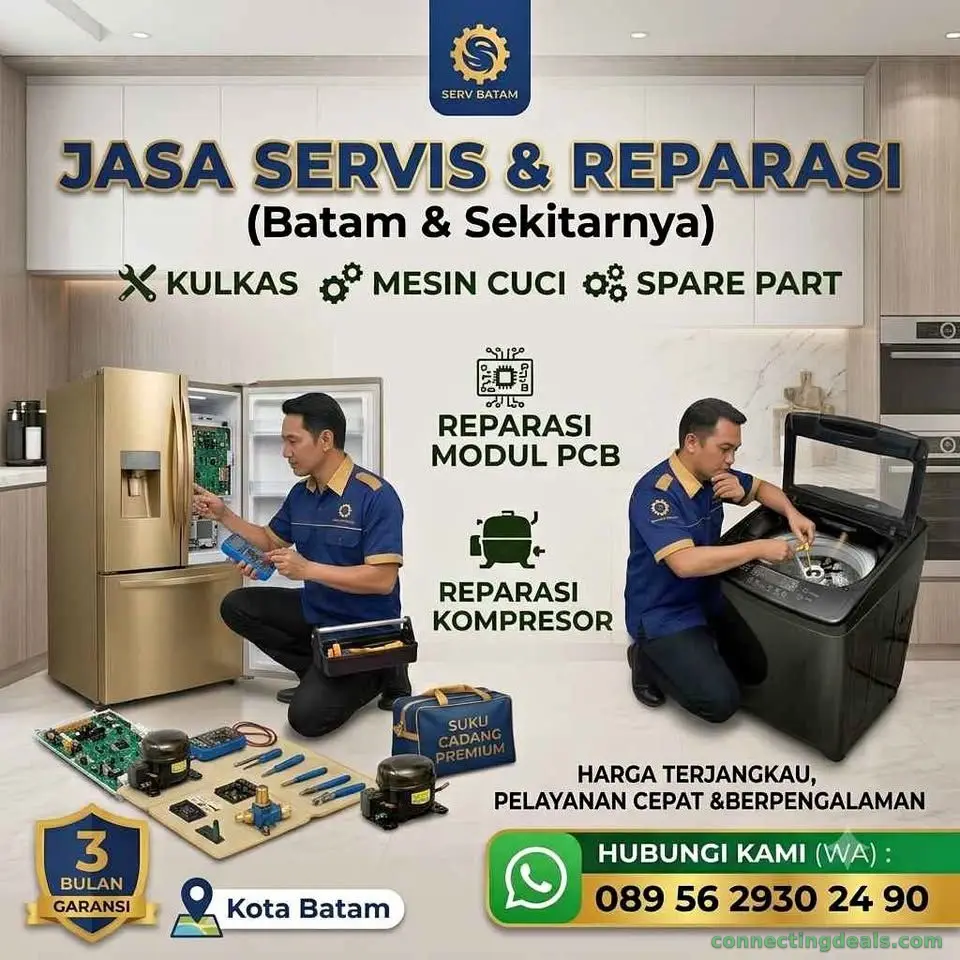 Service dan repair kulkas ,mesin cuci rusak