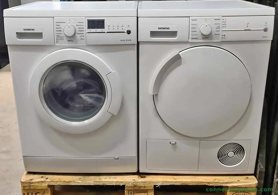 Siemens vaskemaskin og tørketrommel