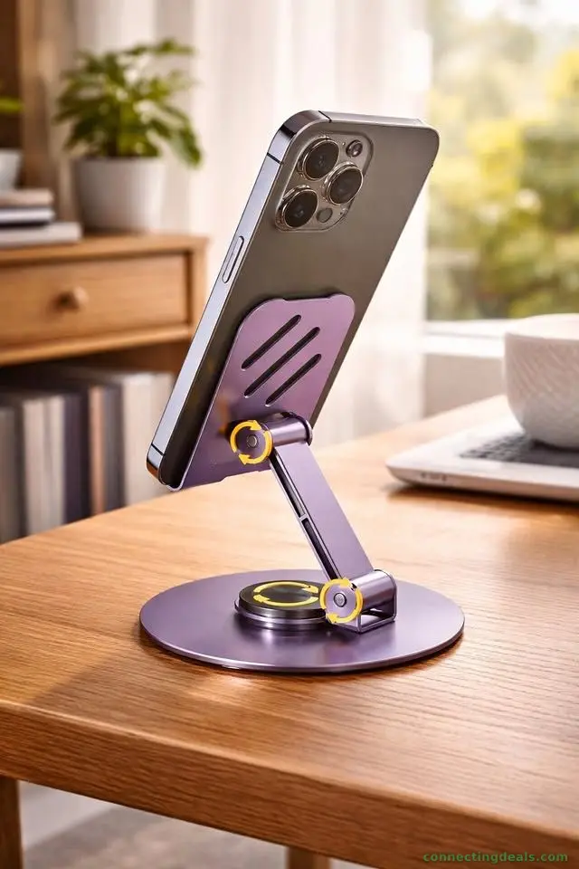 Adjustable & Foldable Metal Mobile Holder 360