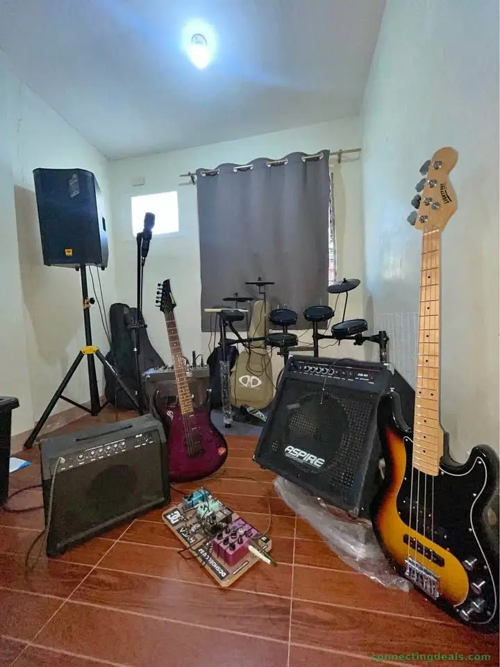 For Rent Guitar, Bass & Electric Drumset