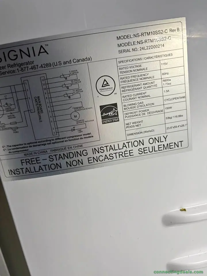 Insignia NS-RTM10SS2-C Refrigerator