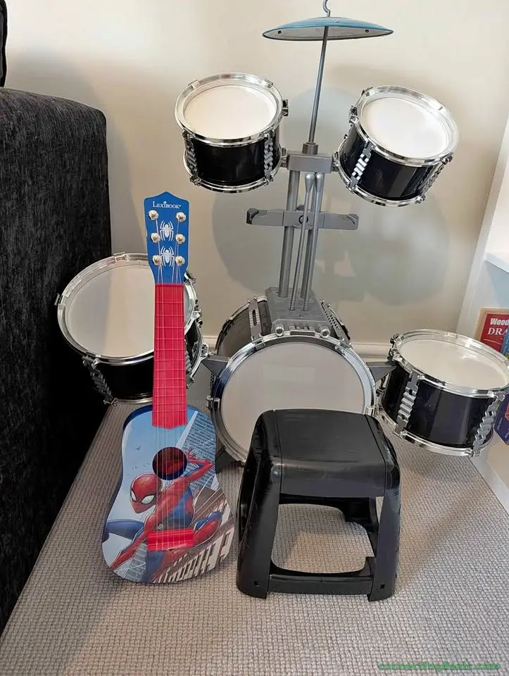Drums and guitar