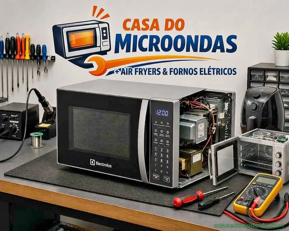 Microondas + Air Fryer + Forno Elétrico