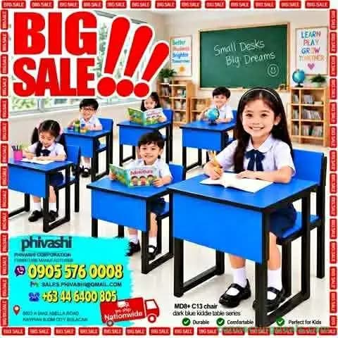 Desk and Chair for School Furniture|Factory