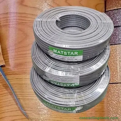 90m 1.5mm Twin Earth Matstar Cable Copper