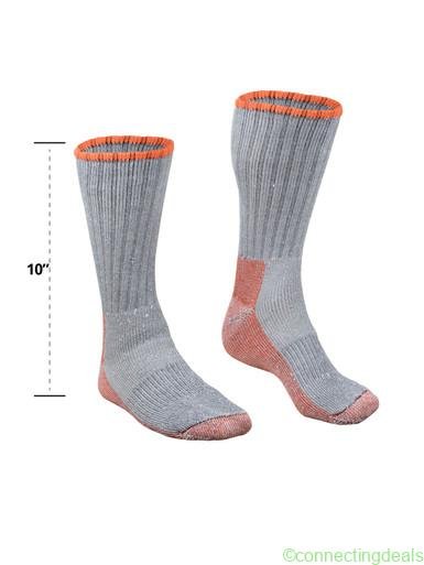 RefrigiWear Leather Boot Sock Orange LXL