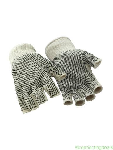 RefrigiWear Fingerless Dot Grip Glove Natural