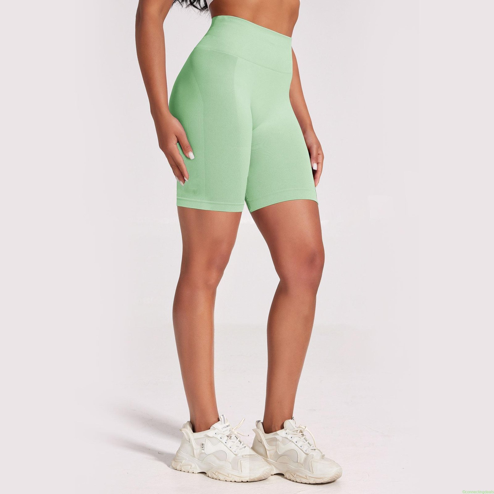 VICONOW Womens High-Waisted 8inch Biker Shorts