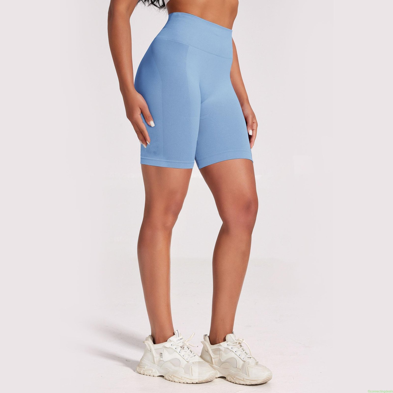 VICONOW Womens High-Waisted 8inch Biker Shorts