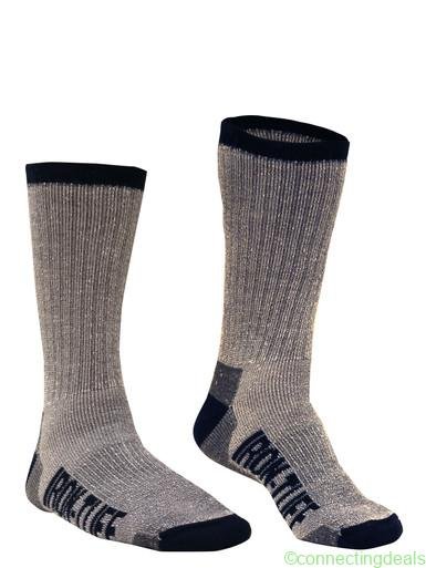RefrigiWear Iron-Tuff Socks Gray LXL
