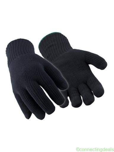 free ads RefrigiWear Dual-Layer Knit Gloves Black