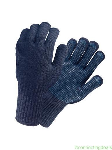 free ads RefrigiWear Knitted Thermo Grip Glove Navy