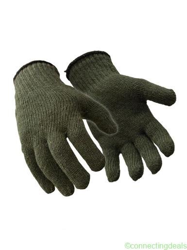 RefrigiWear Wool Glove Liner Green SM