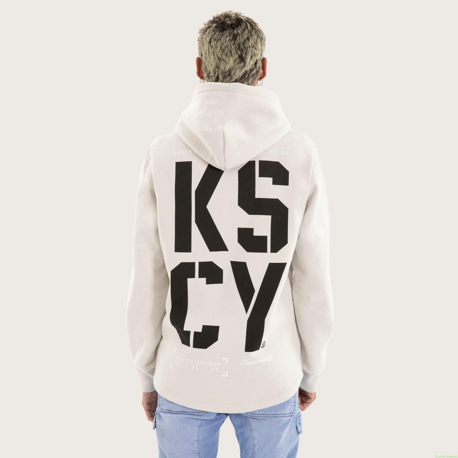 Bask Dual Curved Hoodie Glacier Grey