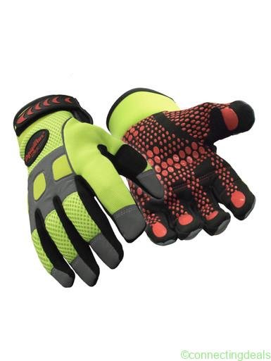 RefrigiWear HiVis Super Grip Glove Lime
