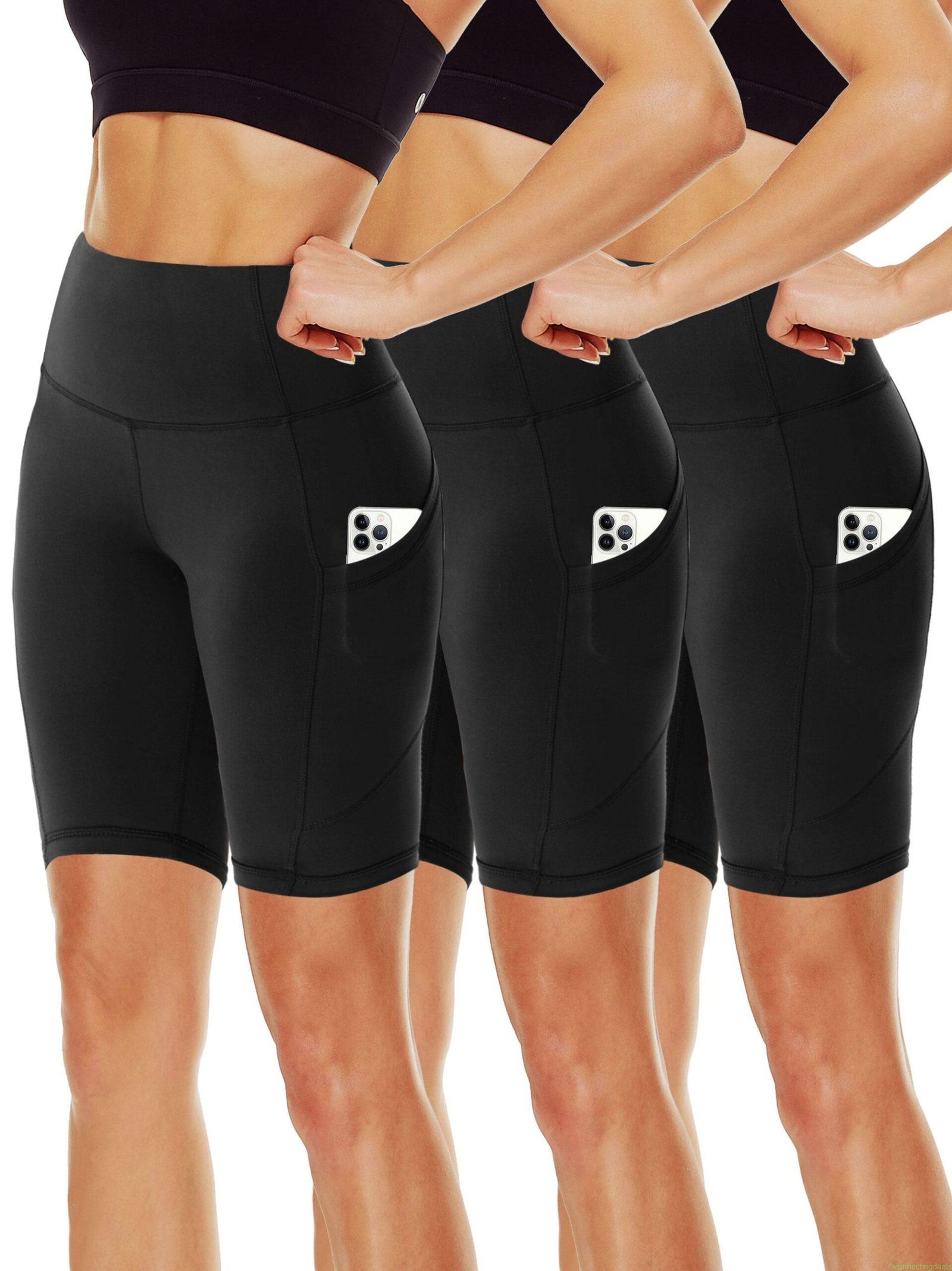 SHOWITTY 3-Pack 11 High Waist Plus Size