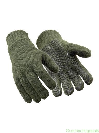 RefrigiWear Insulated Wool Grip Glove Green L