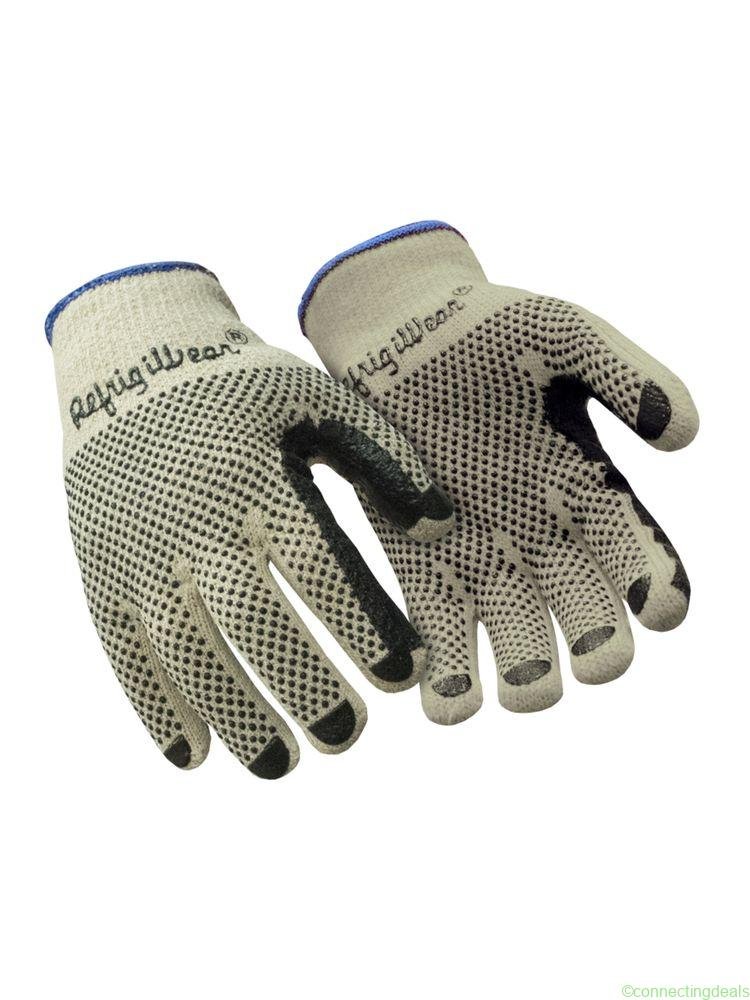RefrigiWear Midweight Dot Grip Glove Natural