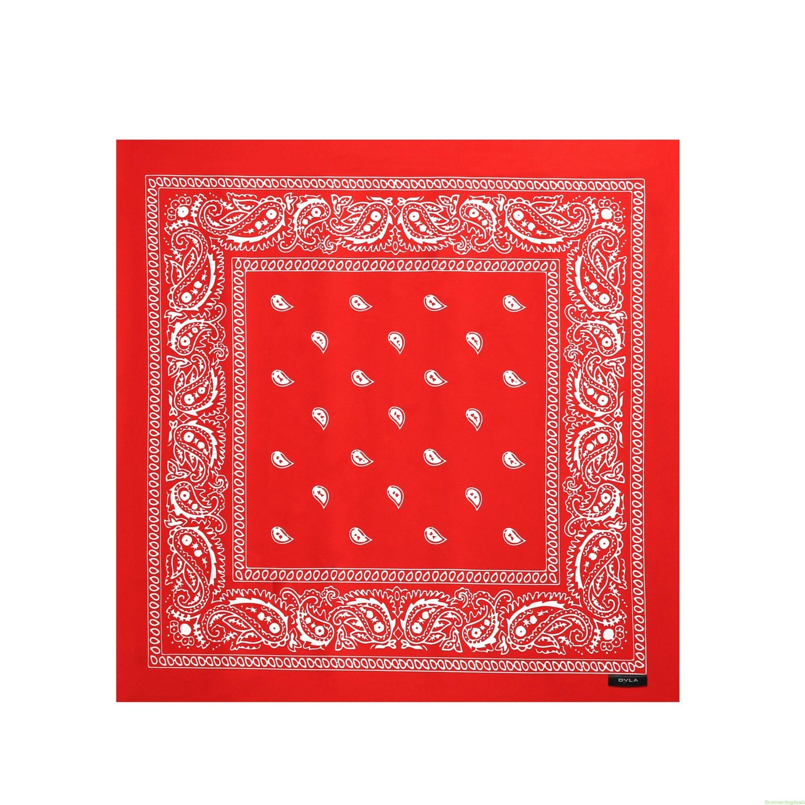 Classic Paisley Scarf Red