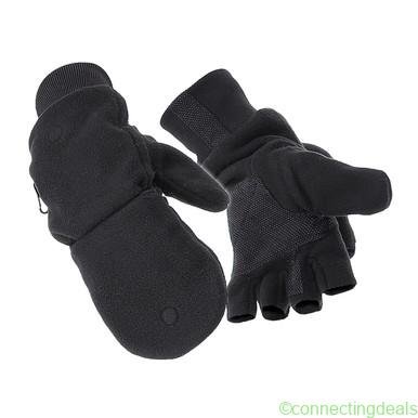 Samco Fleece Convertible Mitt Black L