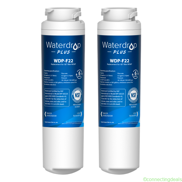 Waterdrop Replacement for GE Fridge Water Filter
