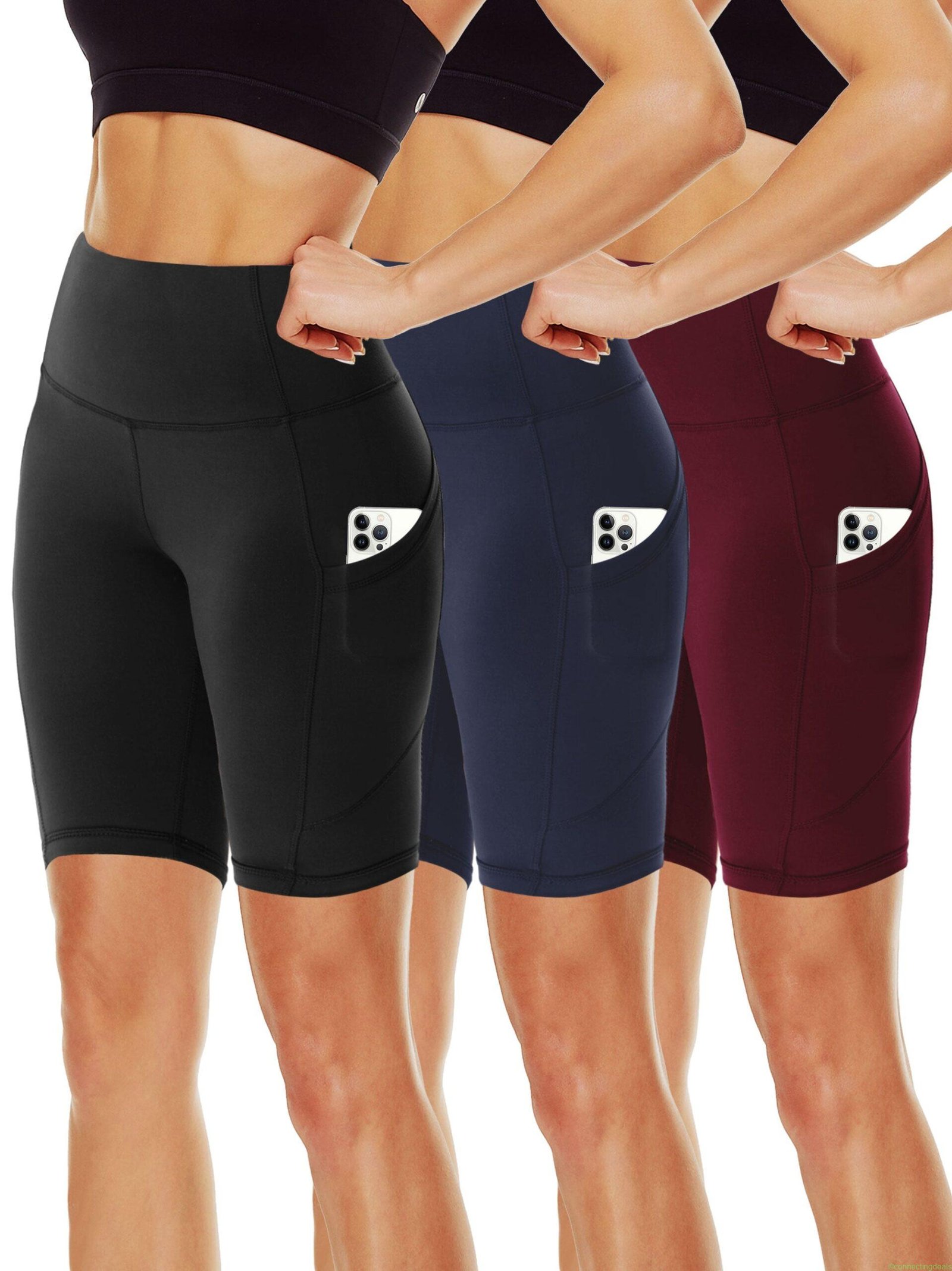 SHOWITTY 3-Pack 11 High Waist Plus Size