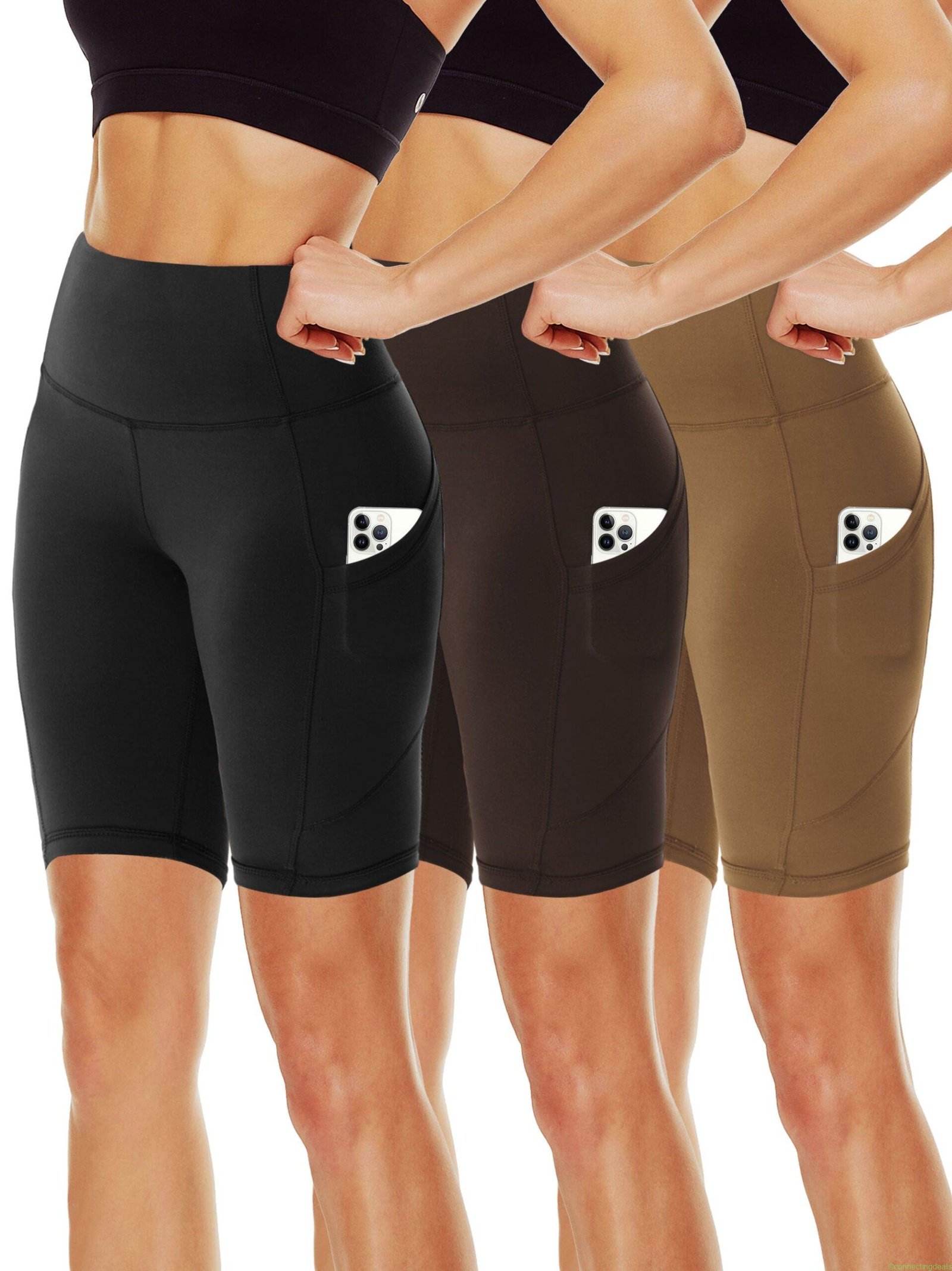 SHOWITTY 3-Pack 11 High Waist Plus Size