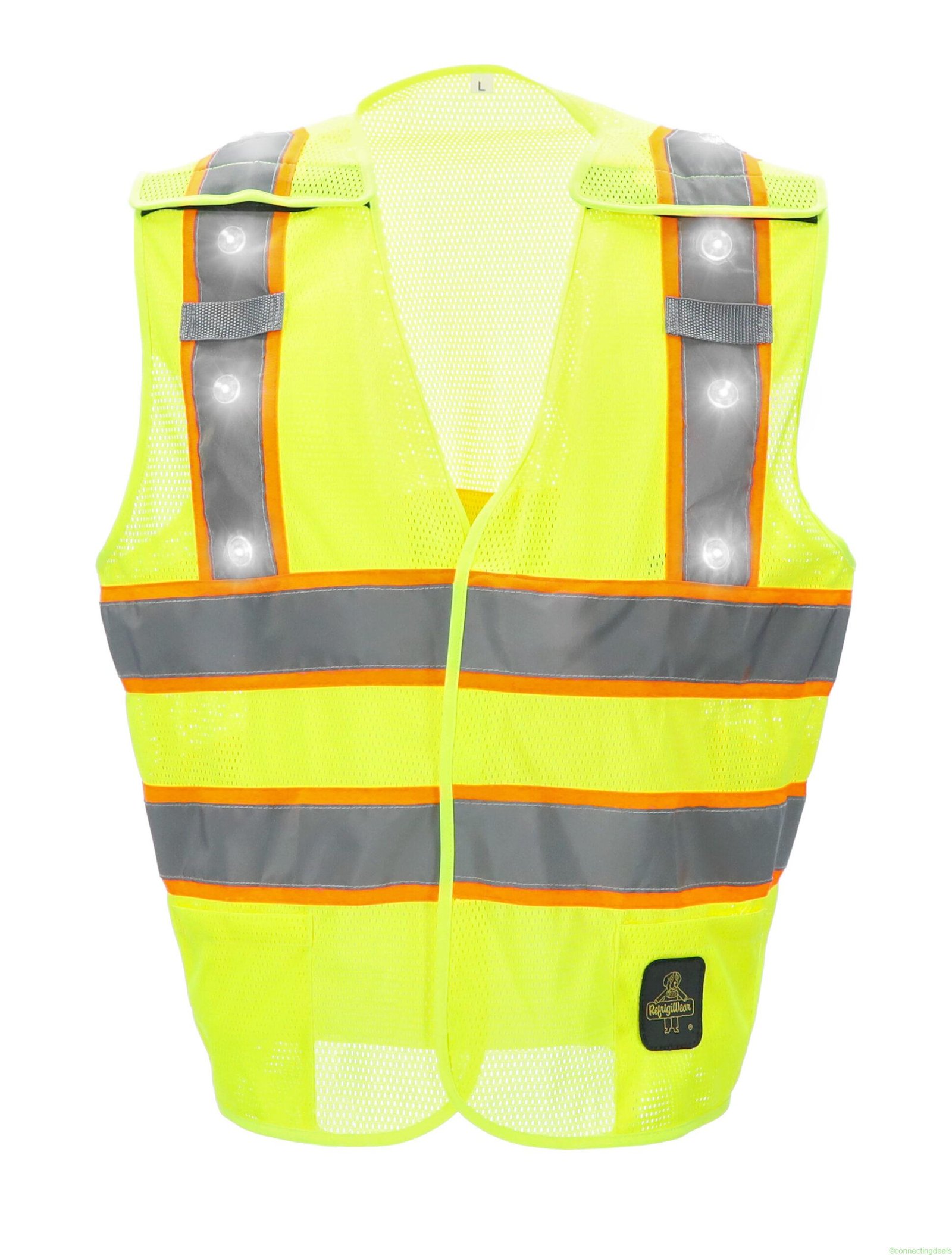 RefrigiWear HiVis Safety Vest with LED