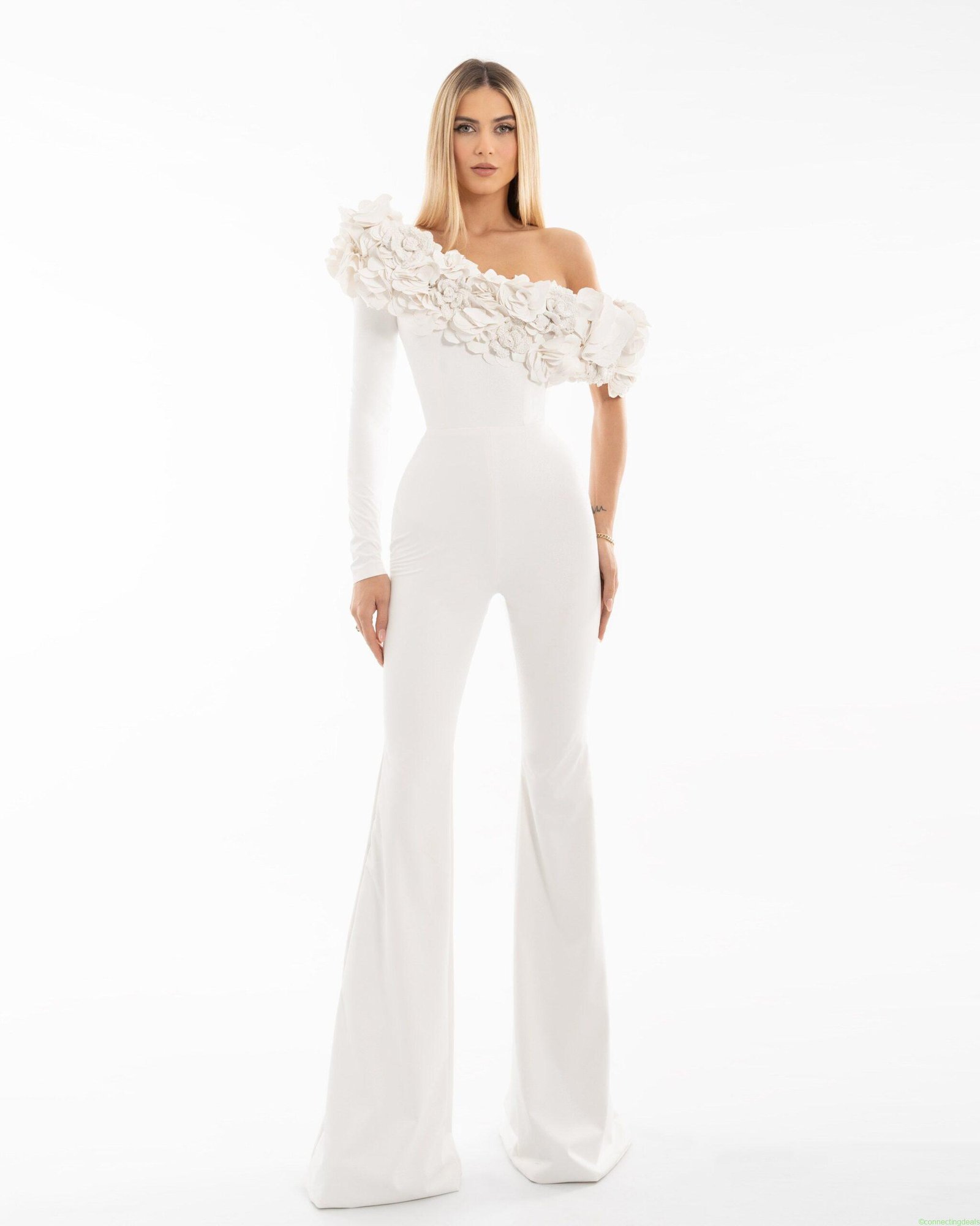 White Floral Jumpsuit