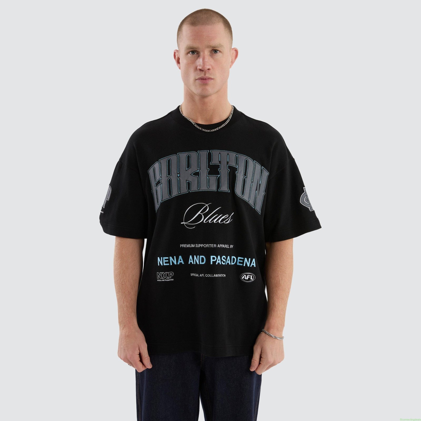 Carlton Blues Game-On Loopback Tee Jet