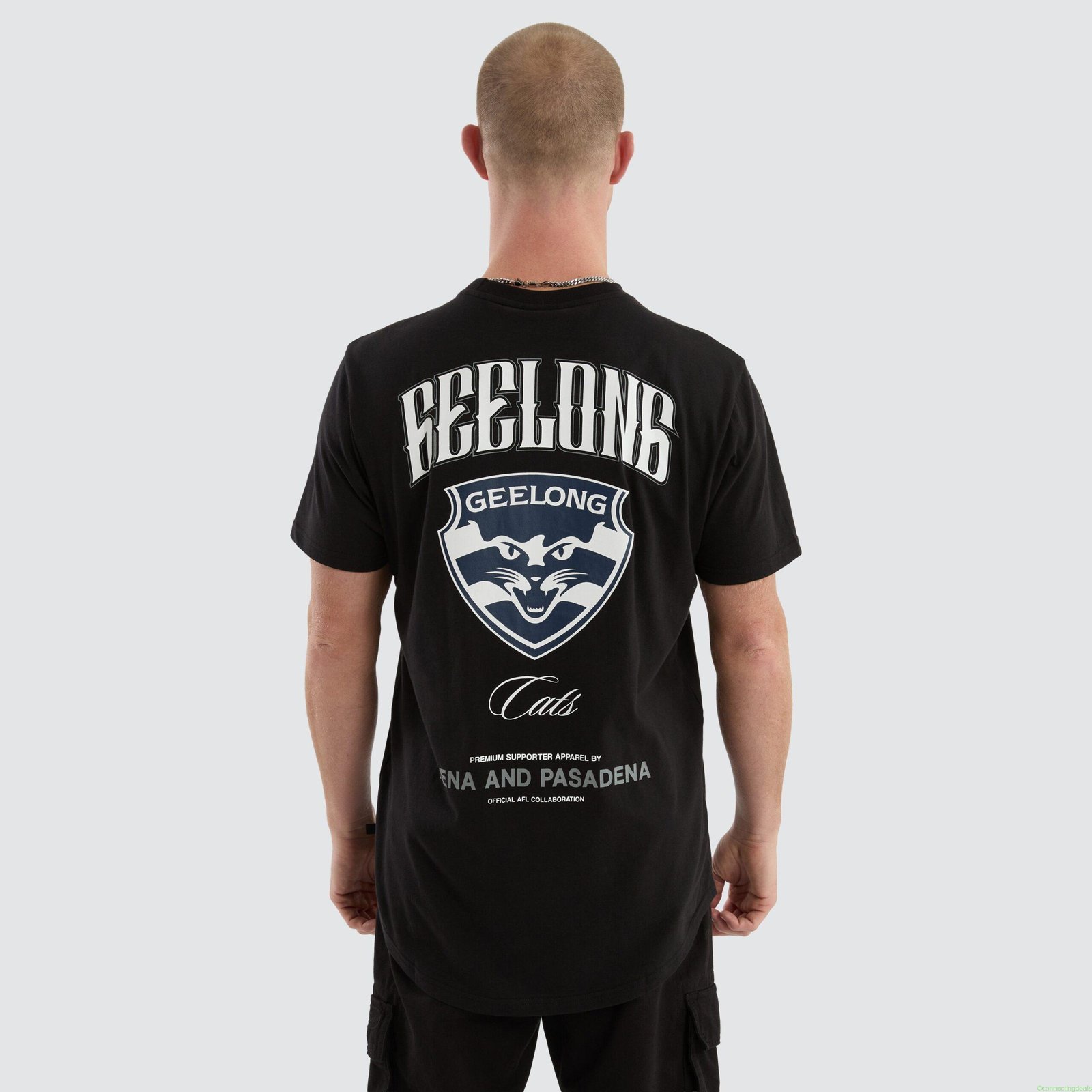 Geelong Cats Legend Tee Jet Black