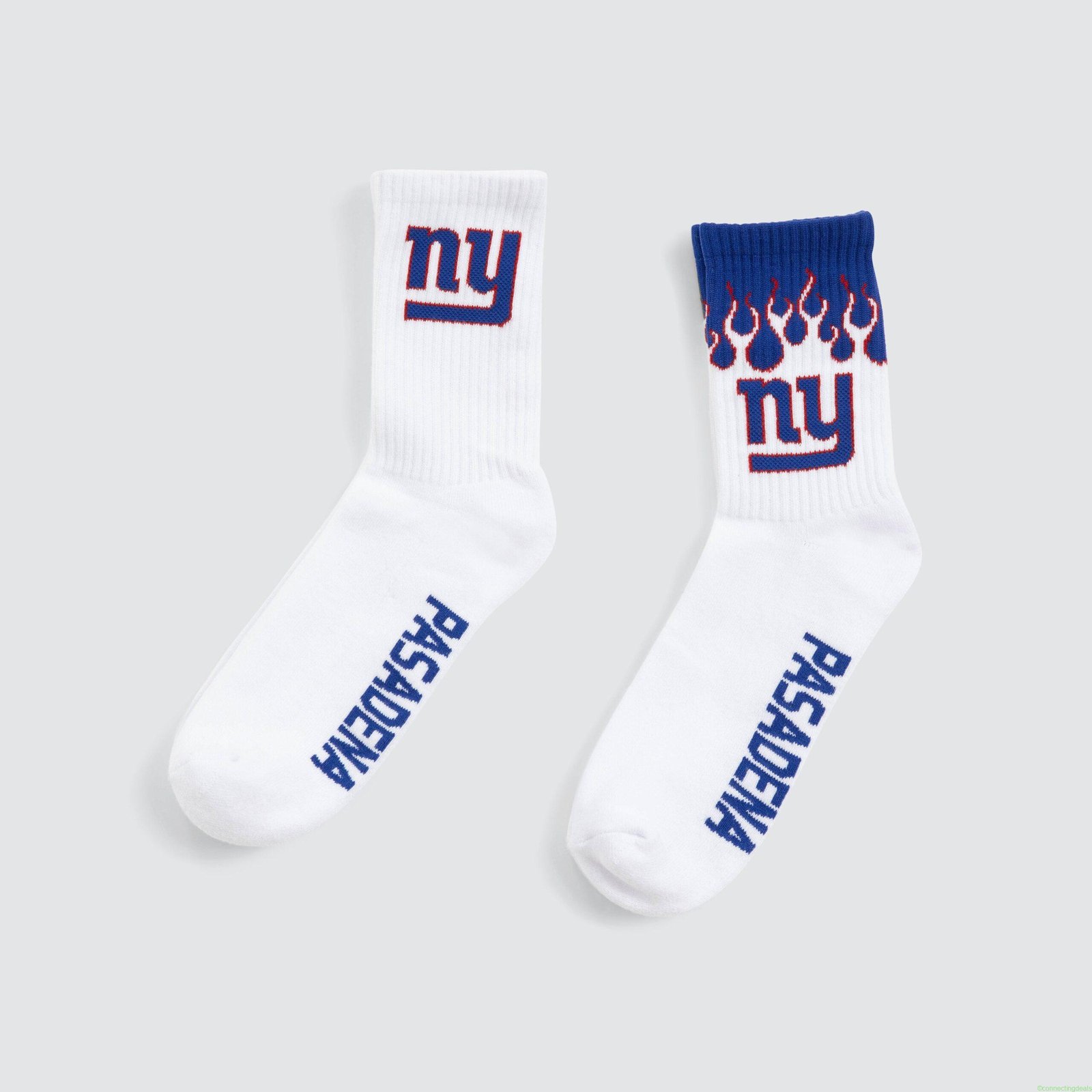 New York Giants 2 Pack Socks WhiteDark Blue
