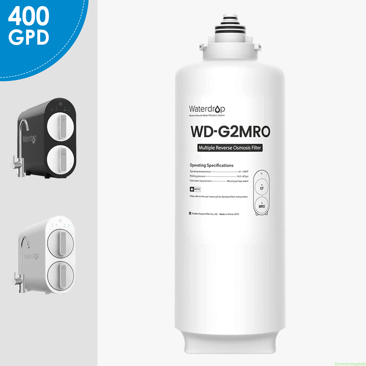 WD-G2MRO Filter for waterdrop G2 Series