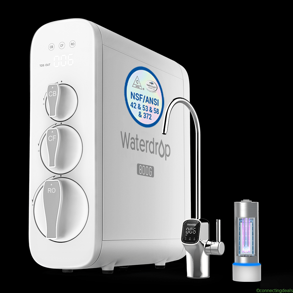Waterdrop G3P800 RO System with 3-Years