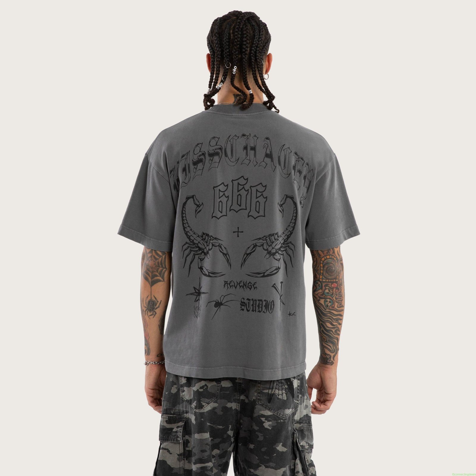 Thrive Street Tee Pigment Charcoal