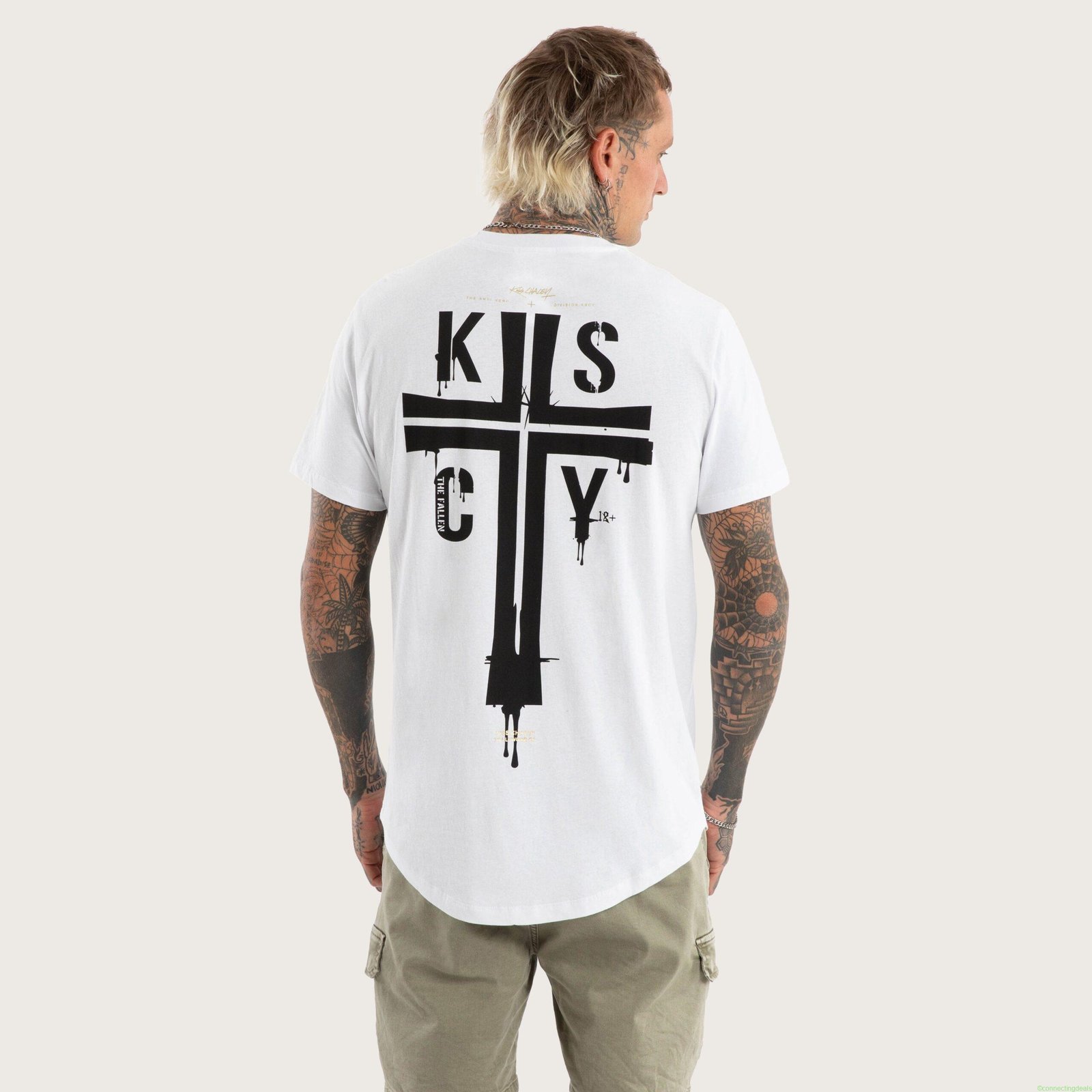 Alpha Dual Curved Tee Optical White