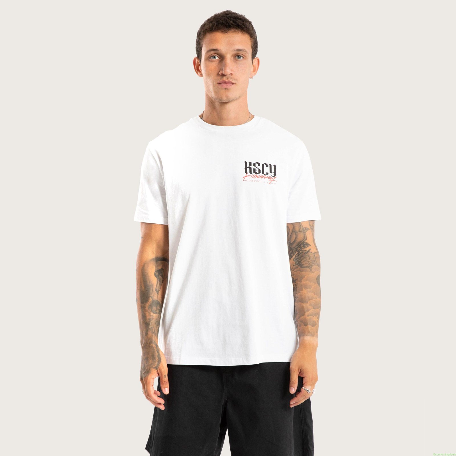 Twisted Standard Tee White