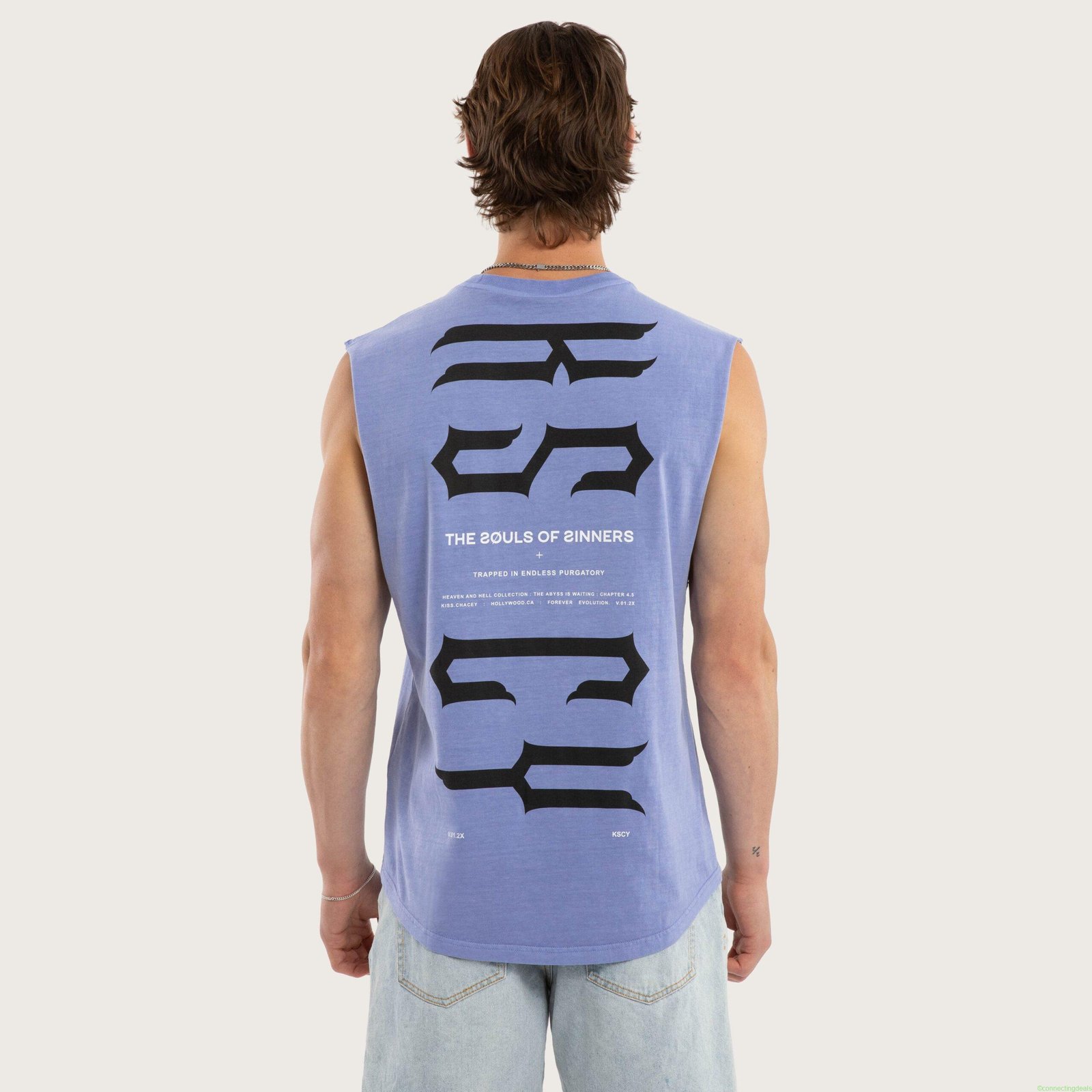 Trapped Dual Curved Muscle Pigment Purple