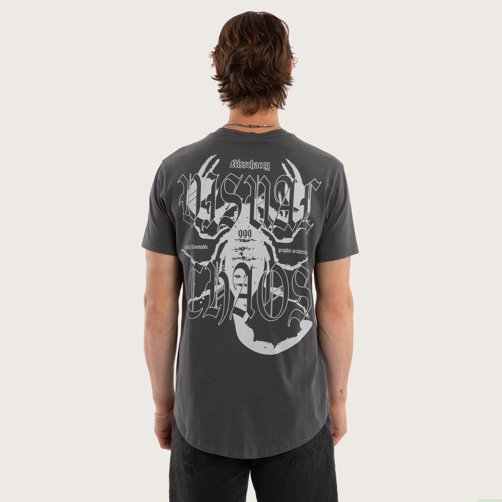 Arizona Dual Curved Tee Pigment Asphalt