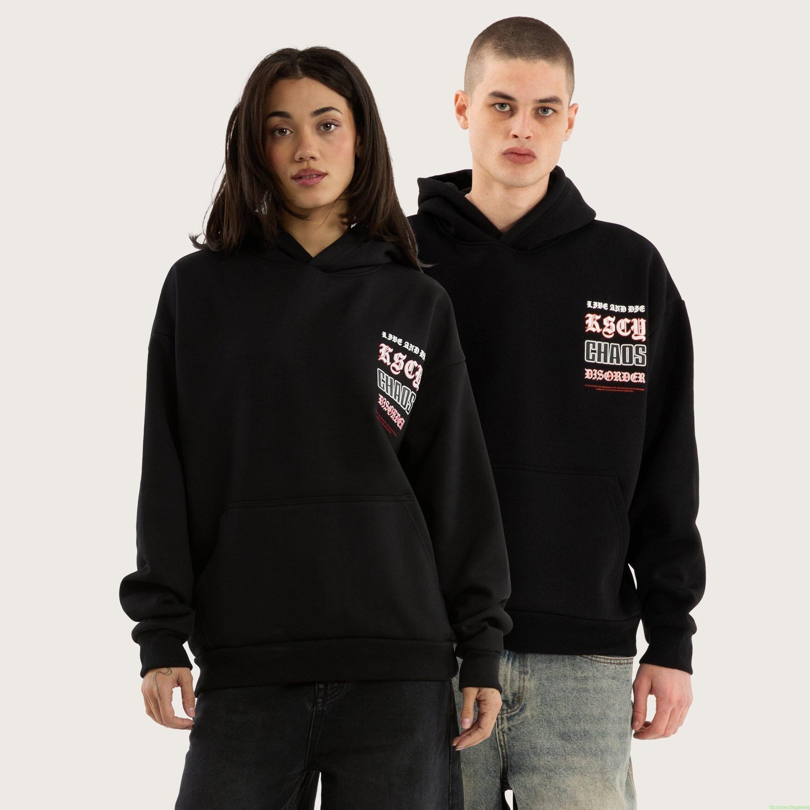 Trap Oversized Hoodie Jet Black