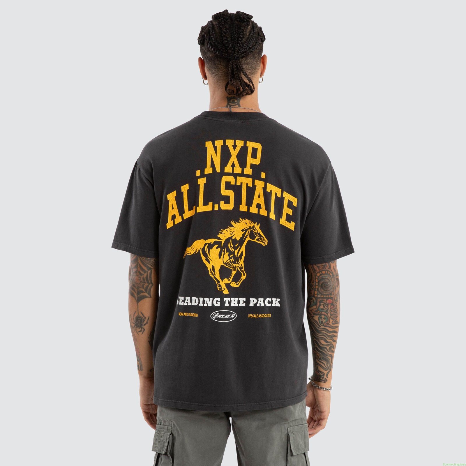 All State Box Fit Tee Pigment Black
