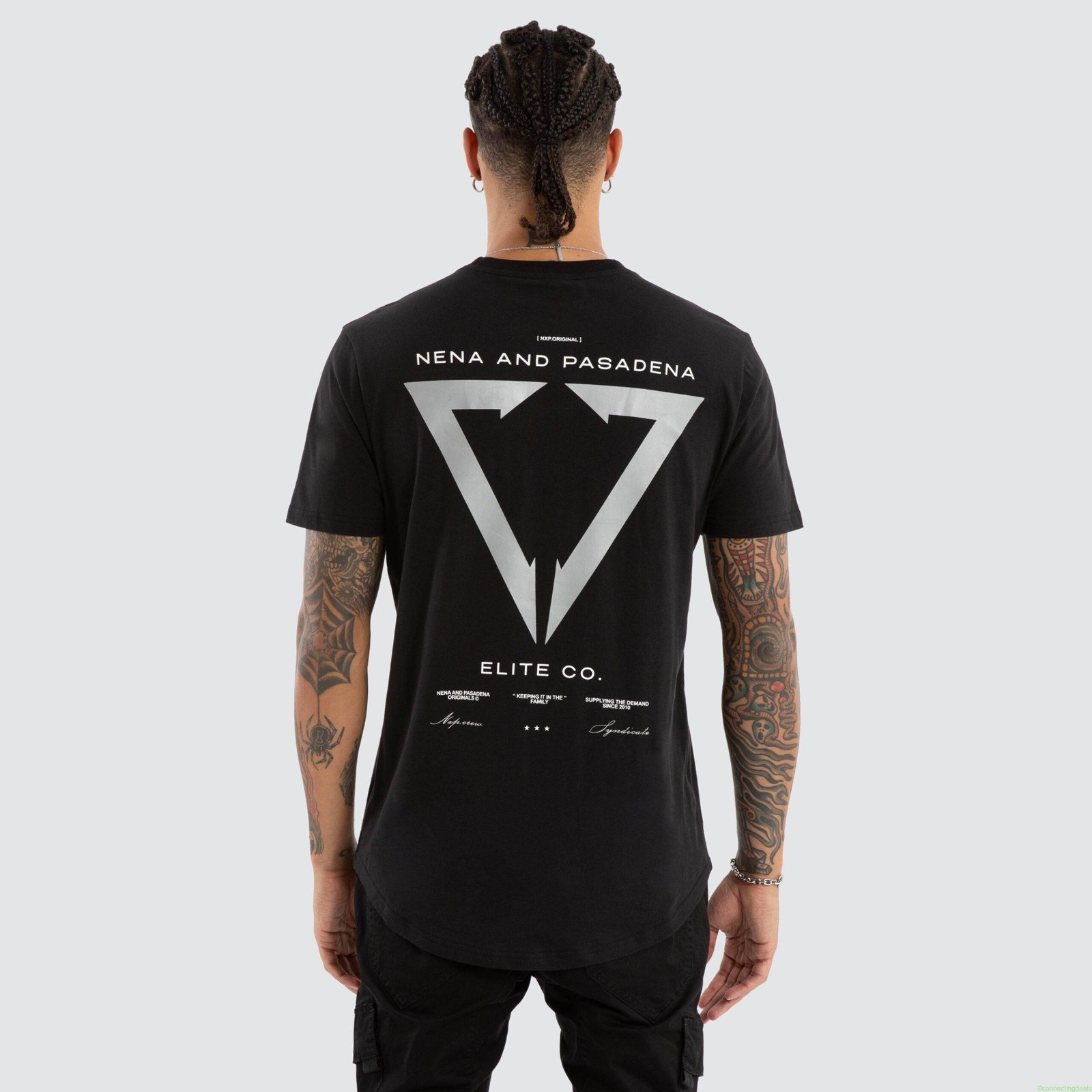 Wave Dual Curved Tee Jet Black