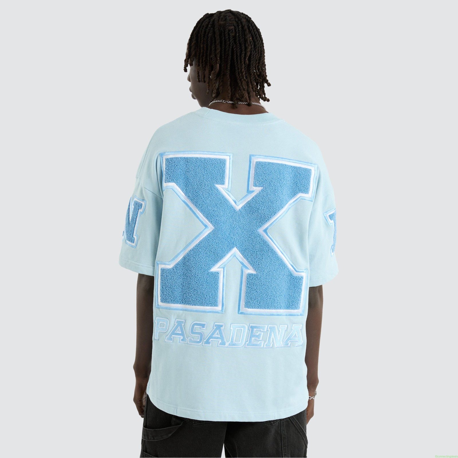 Big X Loopback Raptor Tee Baby Blue