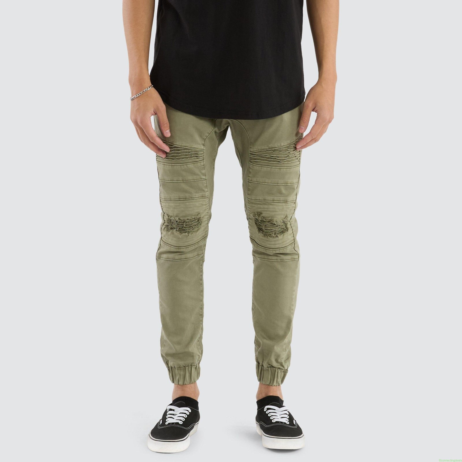 Viper Denim Jogger Khaki