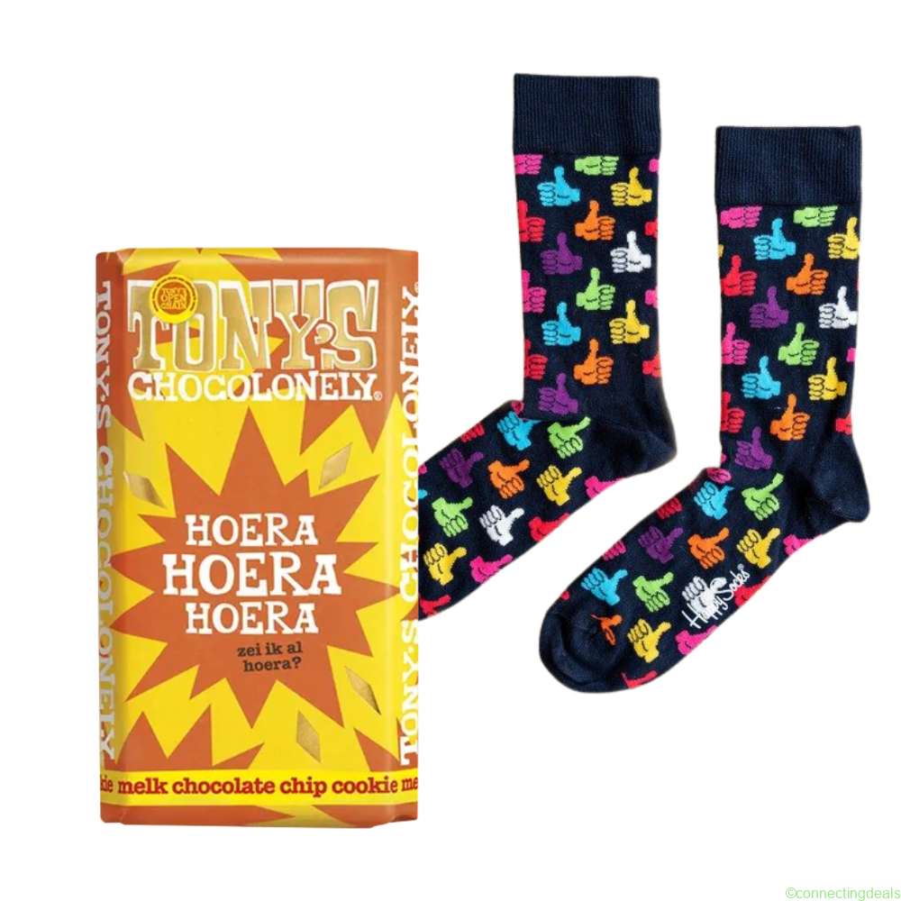 Tonys Chocolonely Happy Socks Duimen maat 41 –