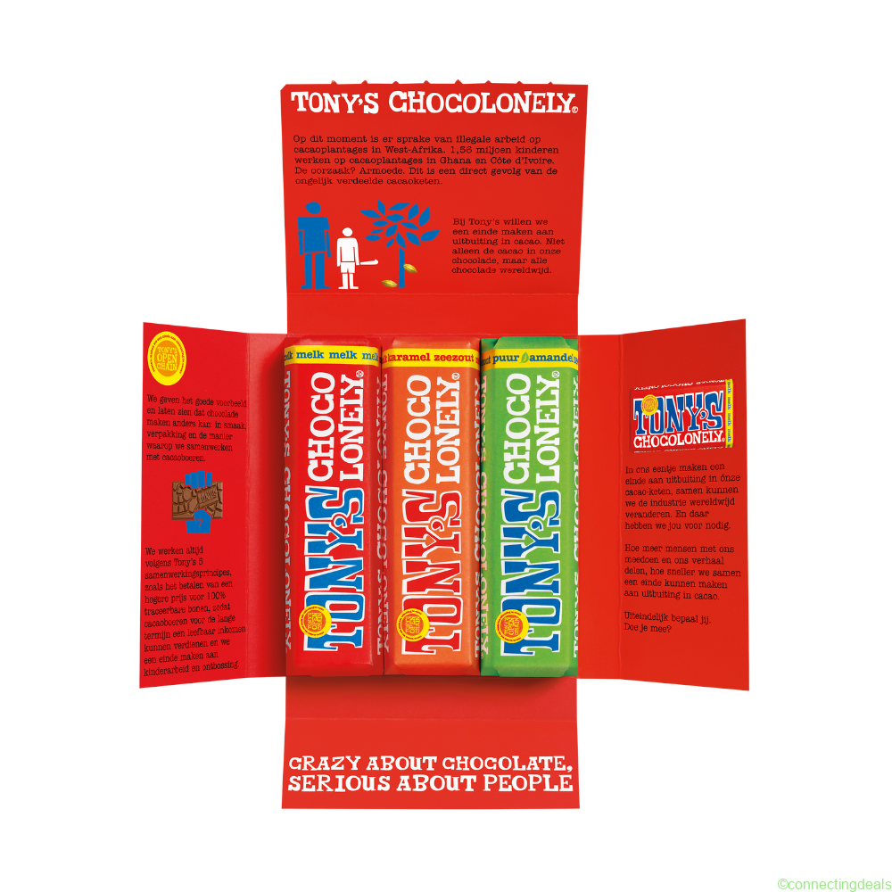 Tonys Chocolonely Proeverijtje 3 repen