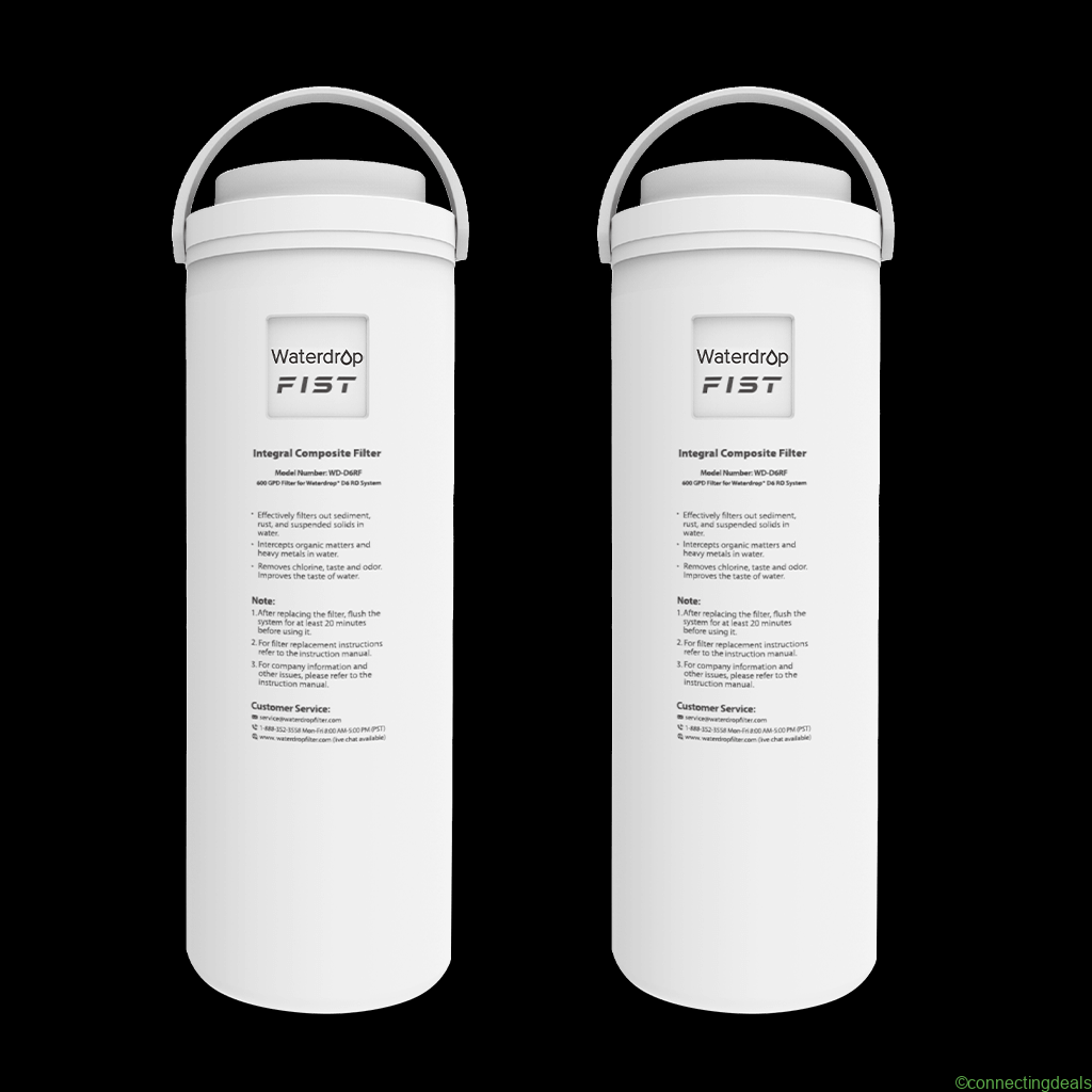 free ads WD-D6RF Filter for Waterdrop D6 Reverse