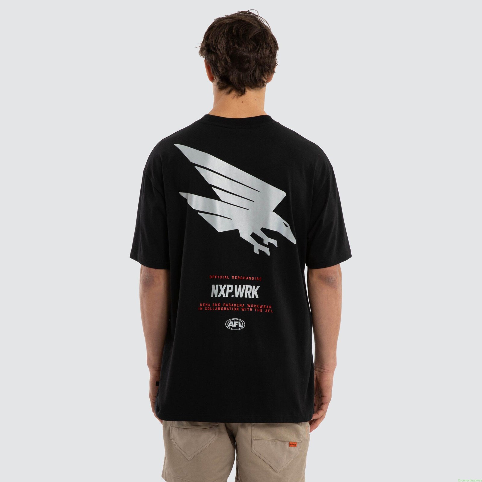 Adelaide Crows Union Tee Jet Black