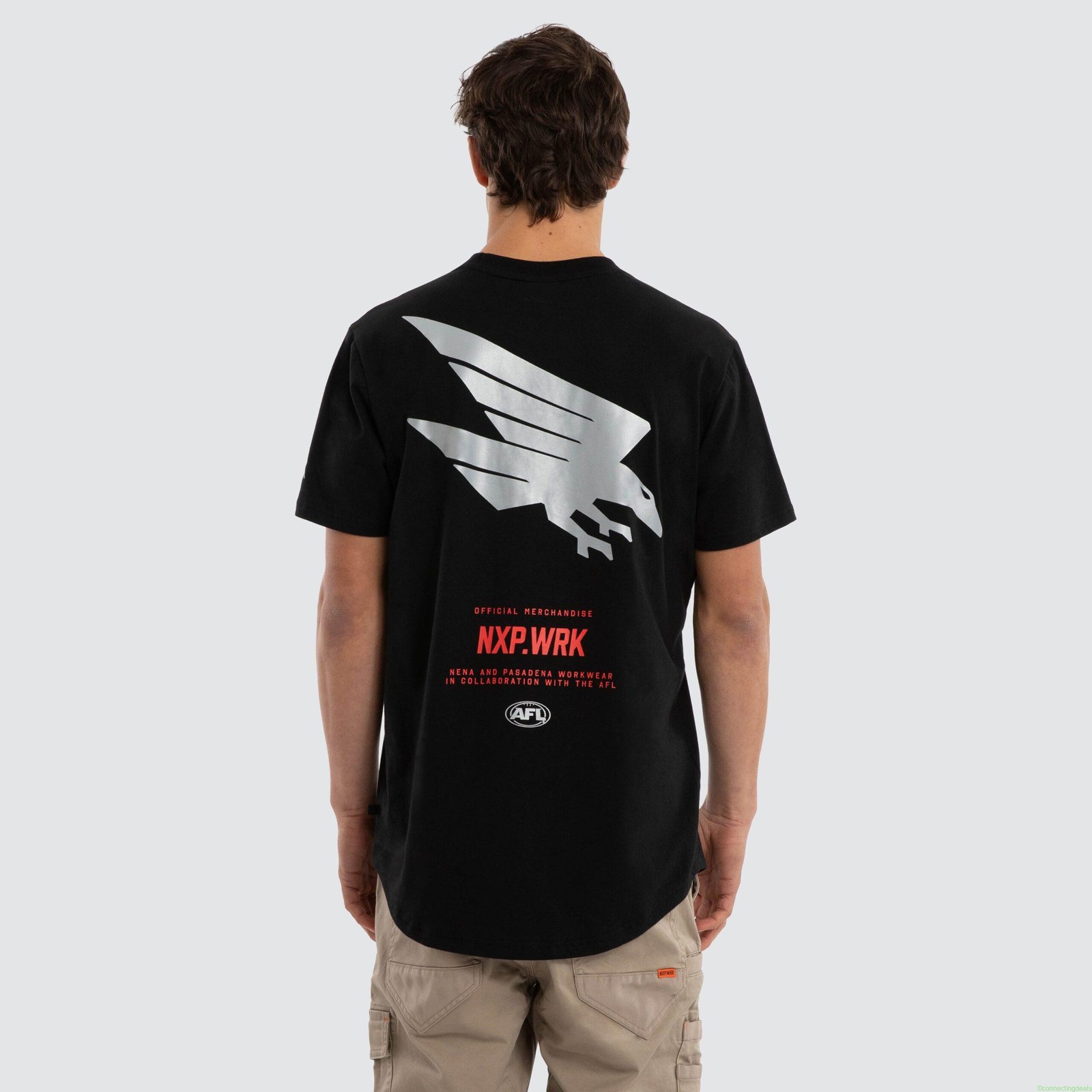 Adelaide Crows Legal Tee Jet Black